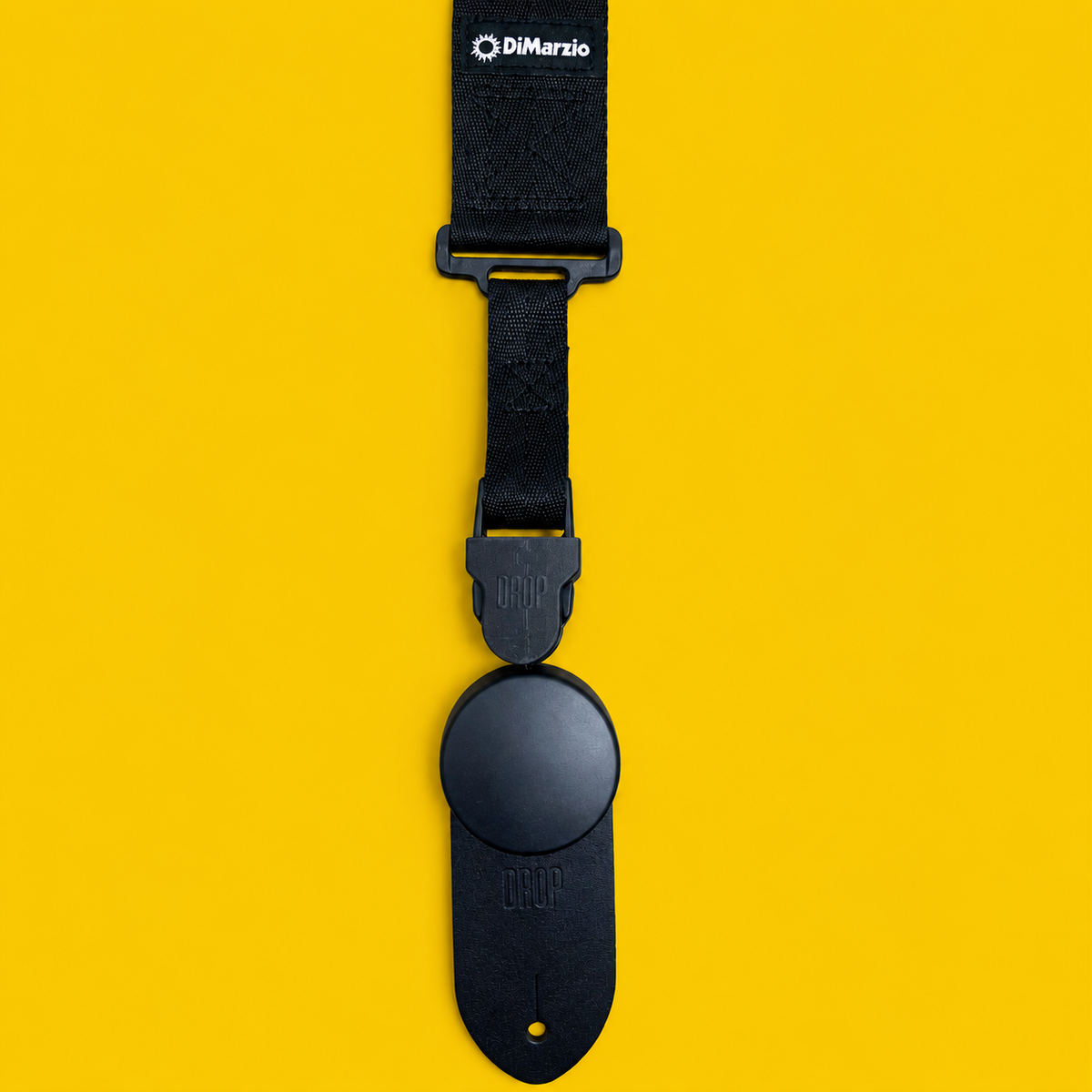 DROP clip front on a yellow background