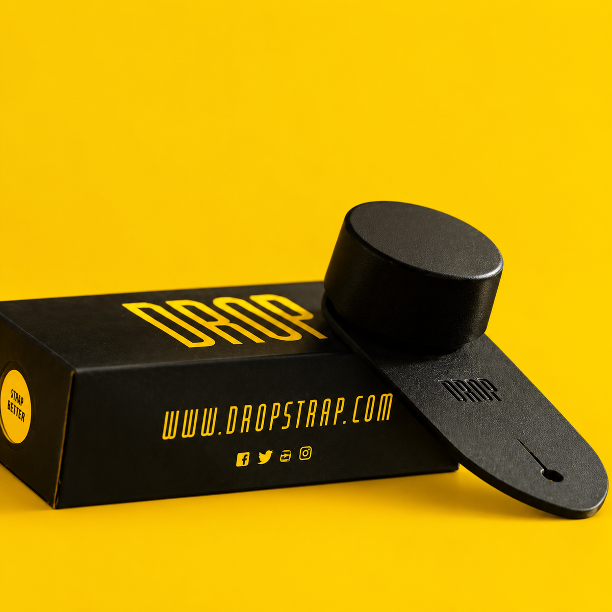 DROP custom side on a yellow background
