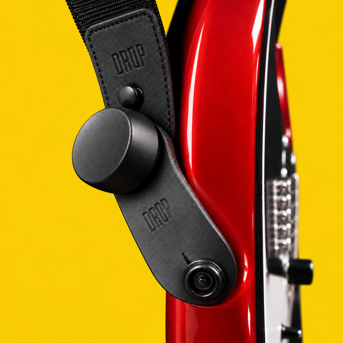 DROP drop installed on a yellow background
