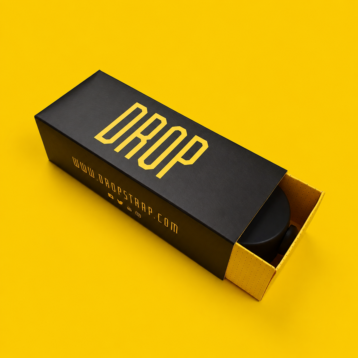 DROP drop pair on a yellow background